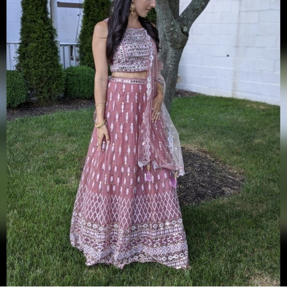 LEHENGA Dress With Earrings And Bracelets